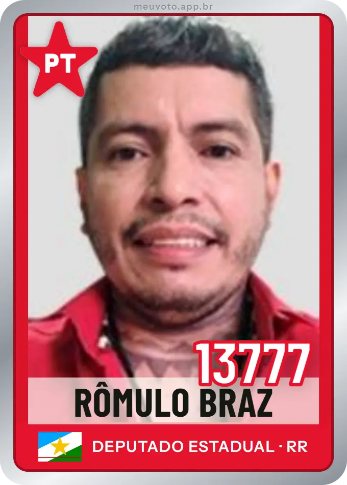 Carta de Rômulo Braz, número 13777, PT