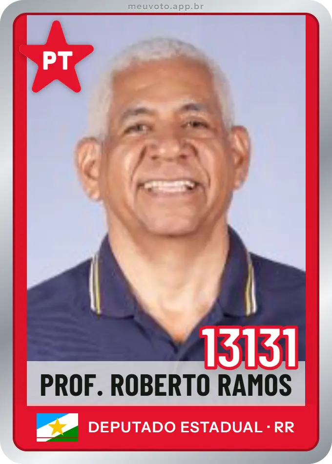Carta de Prof. Roberto Ramos, número 13131, PT
