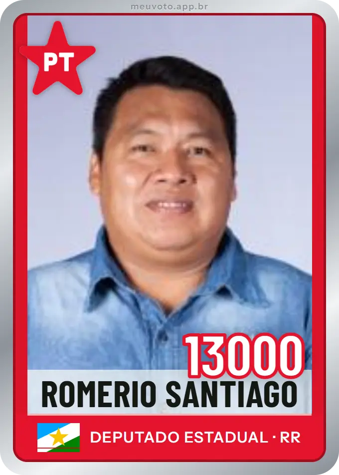 Carta de Romerio Santiago, número 13000, PT