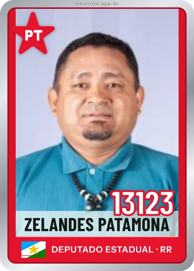 Carta de Zelandes Patamona, número 13123, PT