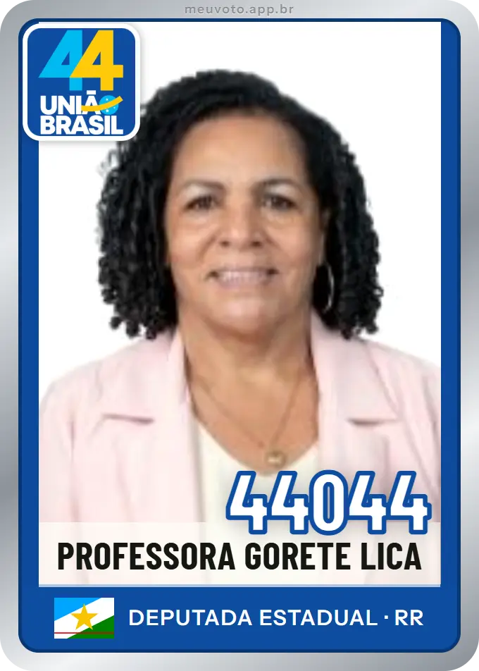 Carta de Professora Gorete Lica, número 44044, União