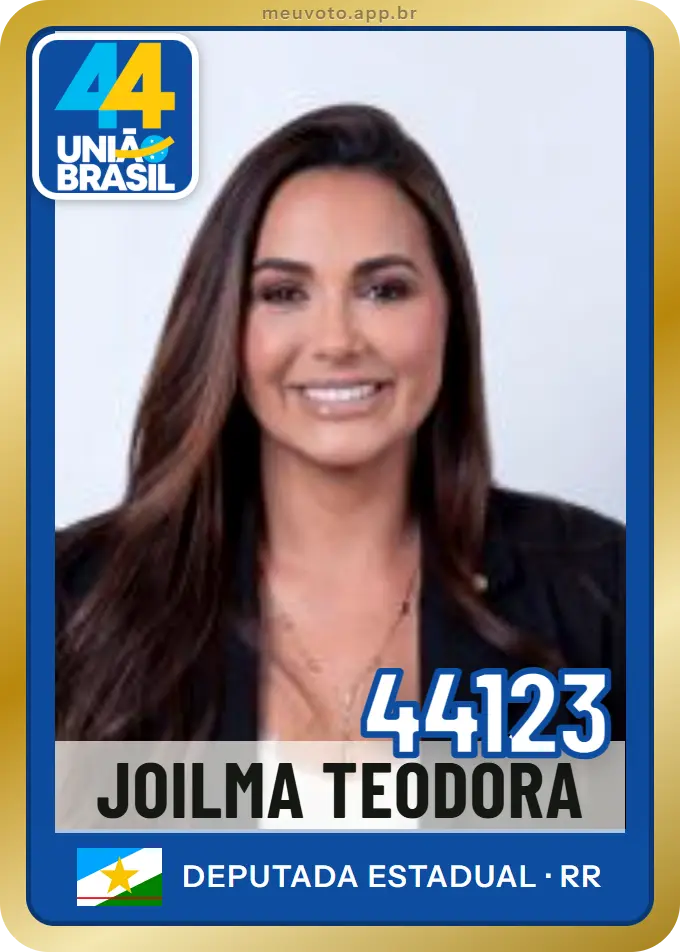 Carta de Joilma Teodora, número 44123, União