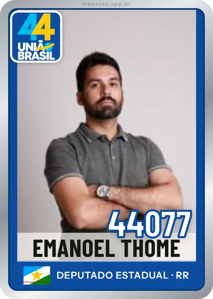 Carta de Emanoel Thome, número 44077, União