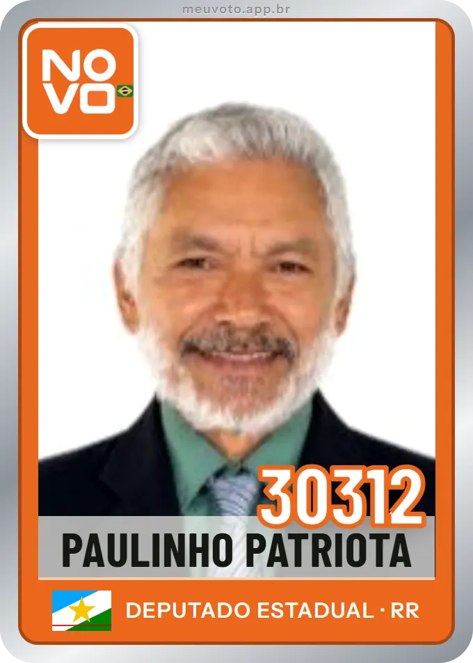 Carta de Paulinho Patriota, número 30312, Novo