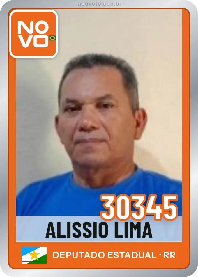 Carta de Alissio Lima, número 30345, Novo