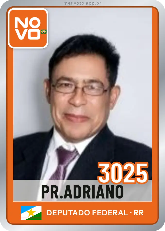 Carta de Pr.adriano, número 3025, Novo