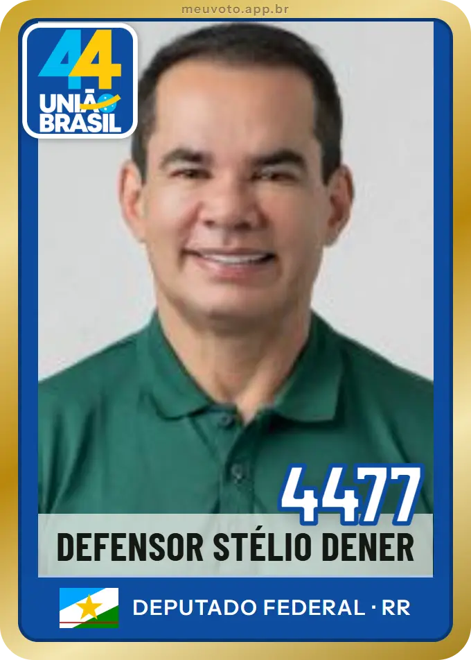 Carta de Defensor Stélio Dener, número 4477, União