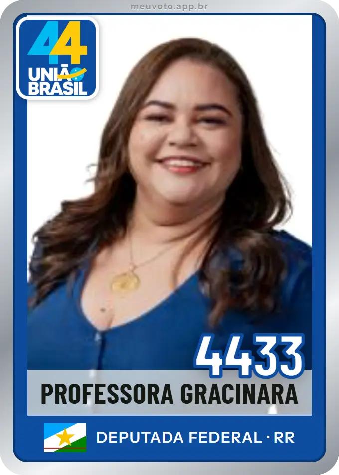 Carta de Professora Gracinara, número 4433, União