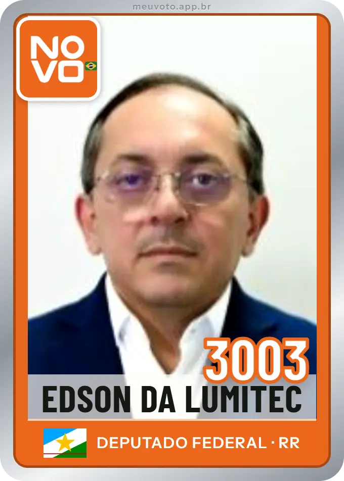 Carta de Edson da Lumitec, número 3003, Novo