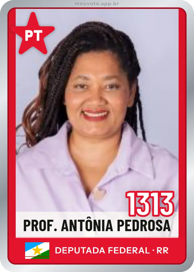 Carta de Prof. Antônia Pedrosa, número 1313, PT