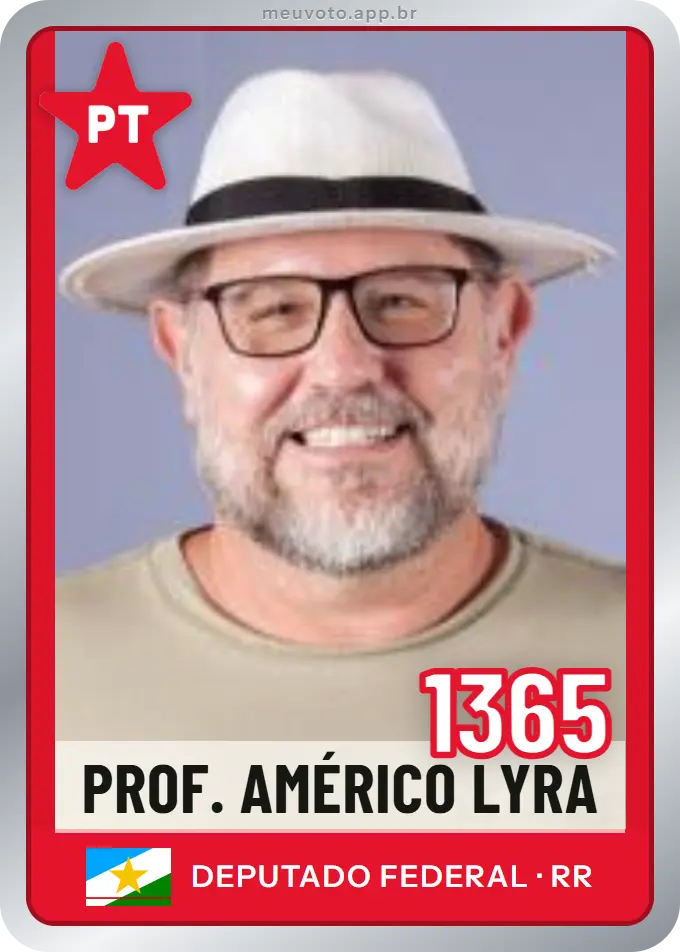 Carta de Prof. Américo Lyra, número 1365, PT