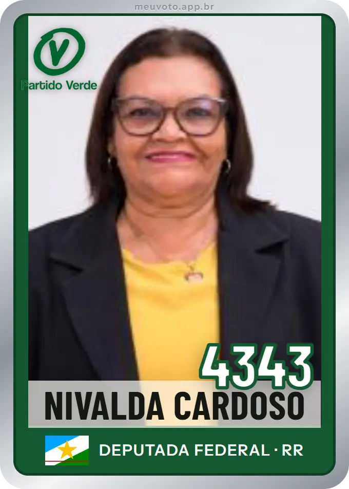 Carta de Nivalda Cardoso, número 4343, PV
