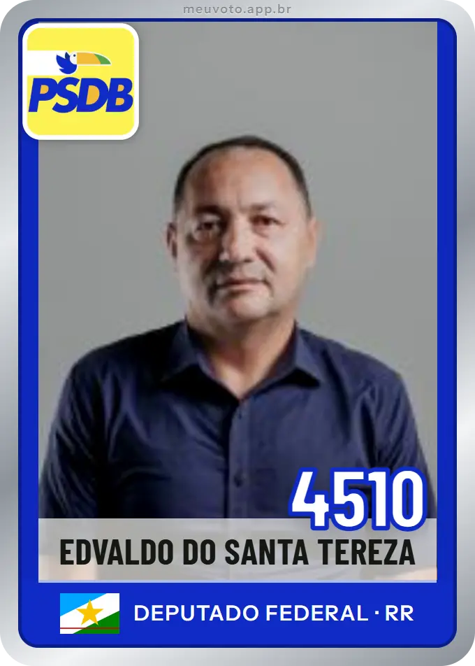 Carta de Edvaldo do Santa Tereza, número 4510, PSDB