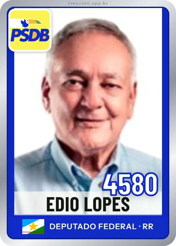 Carta de Edio Lopes, número 4580, PSDB