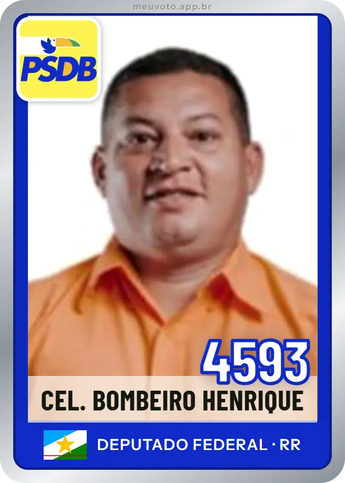 Carta de Cel. Bombeiro Henrique, número 4593, PSDB