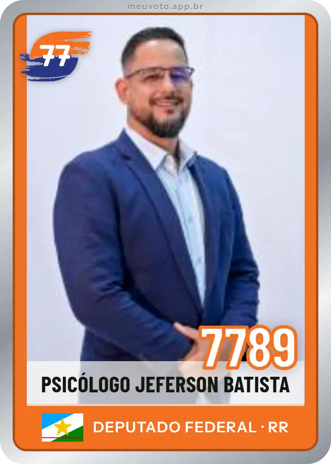 Carta de Psicólogo Jeferson Batista, número 7789, Solidariedade