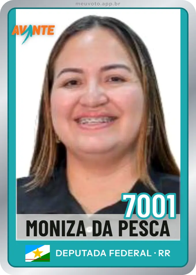 Carta de Moniza da Pesca, número 7001, Avante