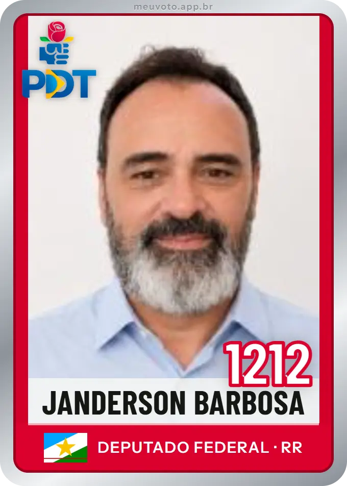 Carta de Janderson Barbosa, número 1212, PDT