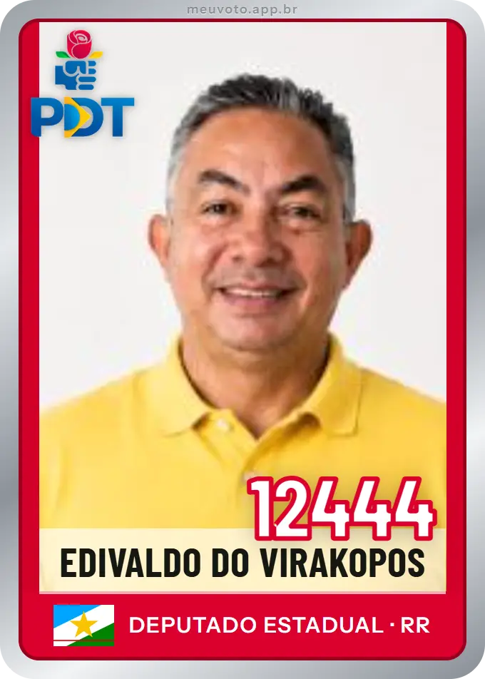 Carta de Edivaldo do Virakopos, número 12444, PDT