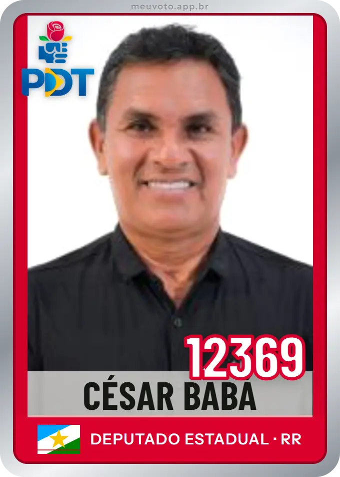Carta de César Babá, número 12369, PDT