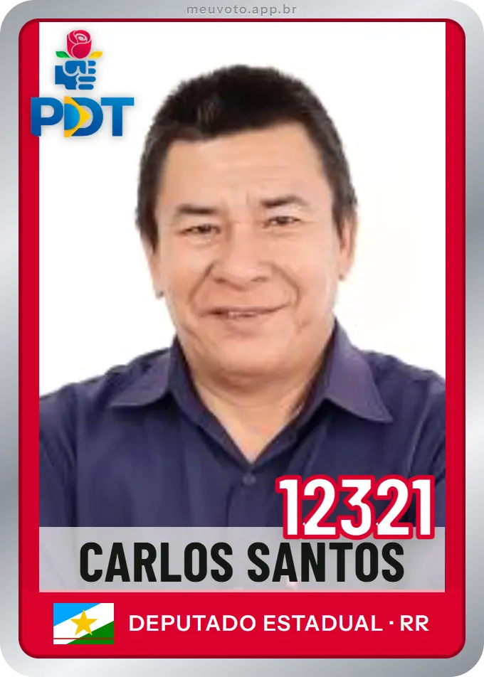 Carta de Carlos Santos, número 12321, PDT