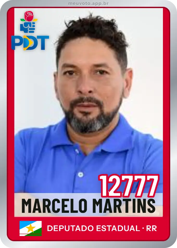 Carta de Marcelo Martins, número 12777, PDT