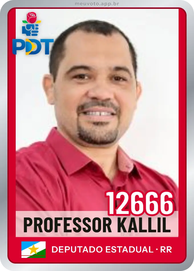 Carta de Professor Kallil, número 12666, PDT