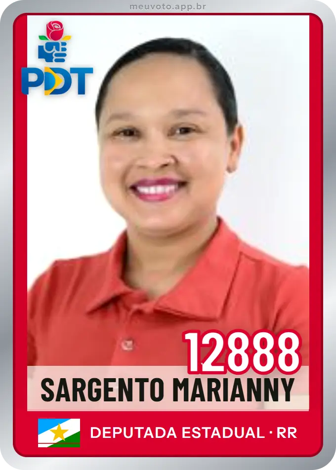 Carta de Sargento Marianny, número 12888, PDT