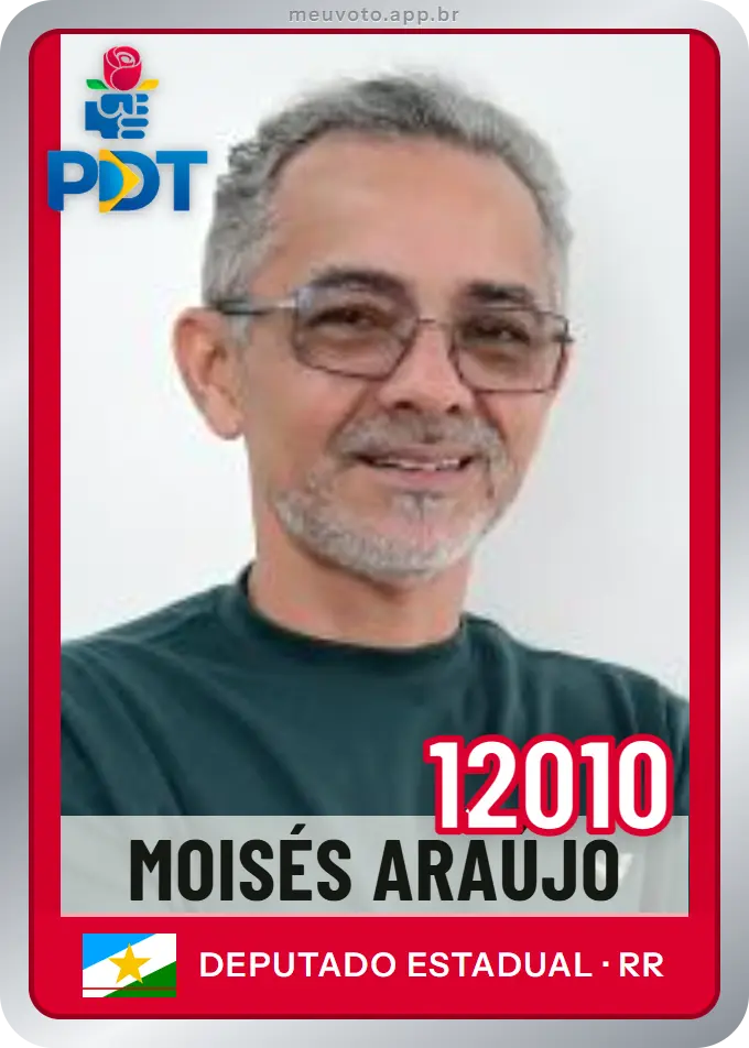 Carta de Moisés Araújo, número 12010, PDT