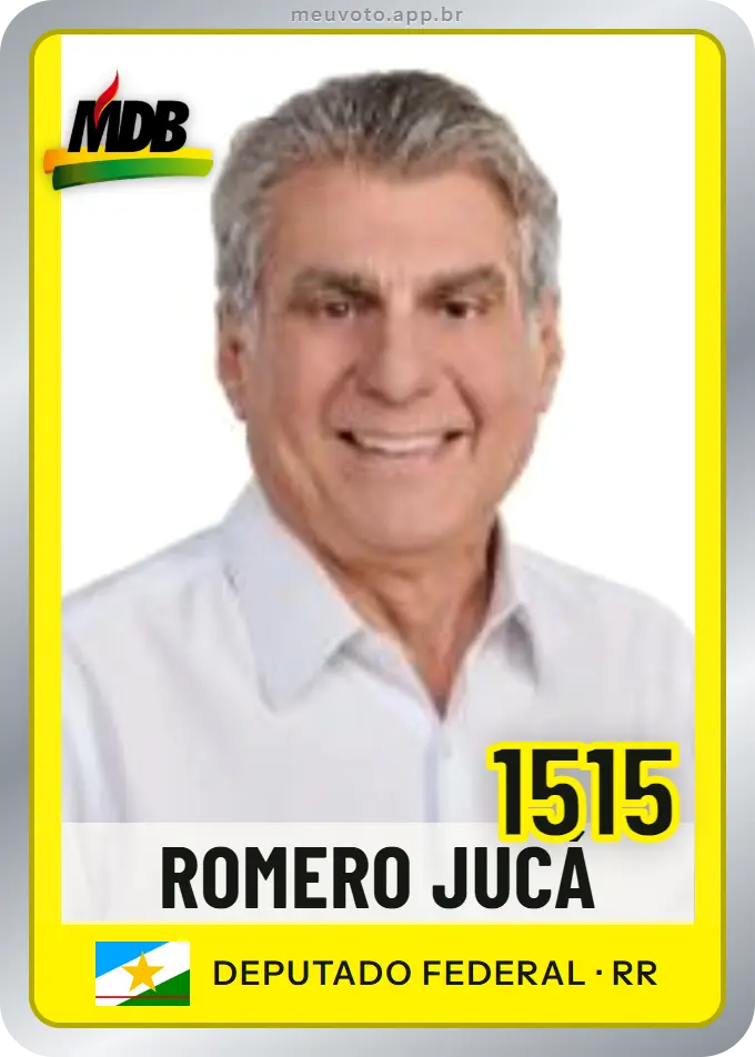 Carta de Romero Jucá, número 1515, MDB