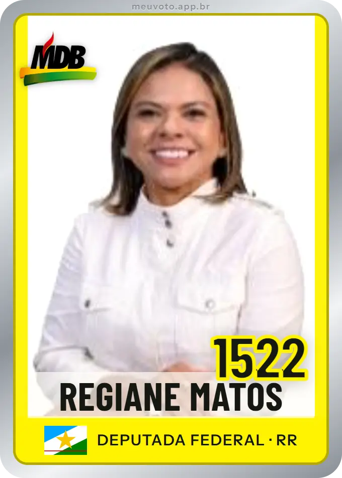 Carta de Regiane Matos, número 1522, MDB