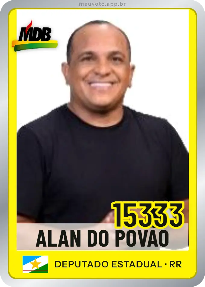Carta de Alan do Povão, número 15333, MDB