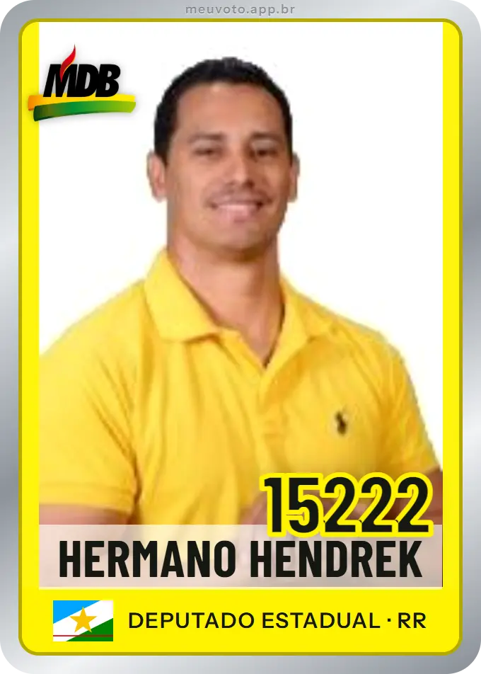 Carta de Hermano Hendrek, número 15222, MDB