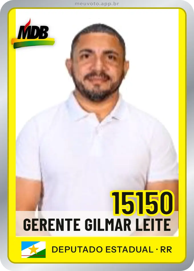 Carta de Gerente Gilmar Leite, número 15150, MDB