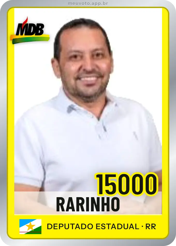Carta de Rarinho, número 15000, MDB