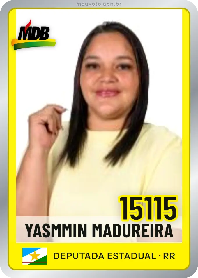 Carta de Yasmmin Madureira, número 15115, MDB