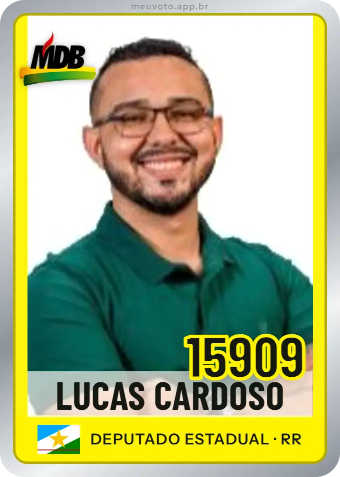 Carta de Lucas Cardoso, número 15909, MDB
