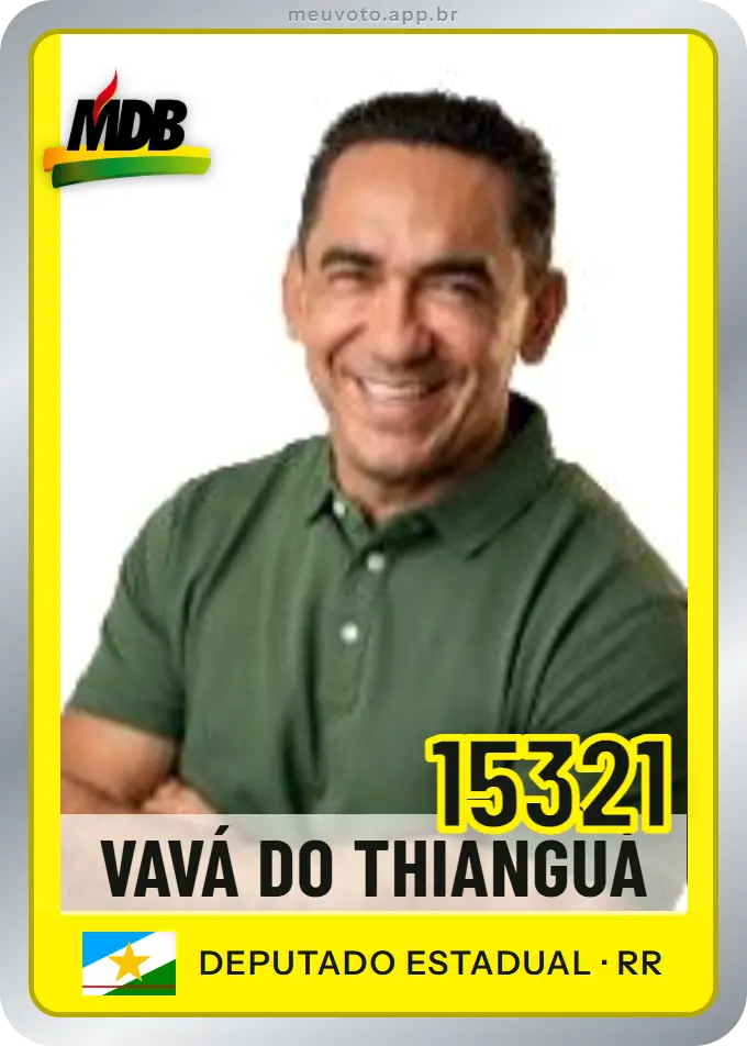 Carta de Vavá do Thianguá, número 15321, MDB