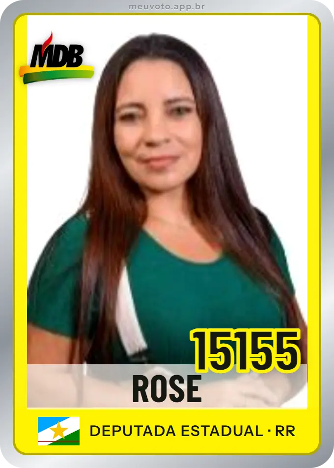Carta de Rose, número 15155, MDB
