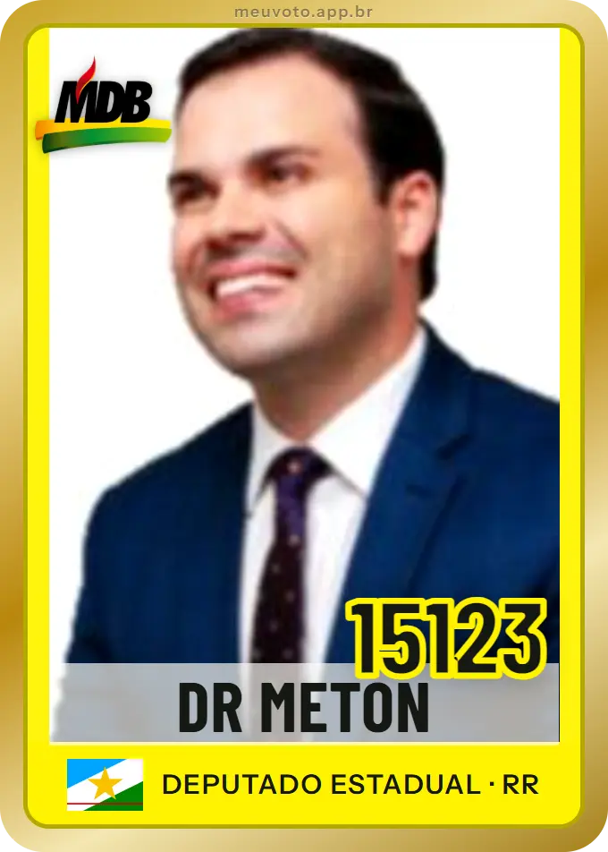Carta de Dr Meton, número 15123, MDB