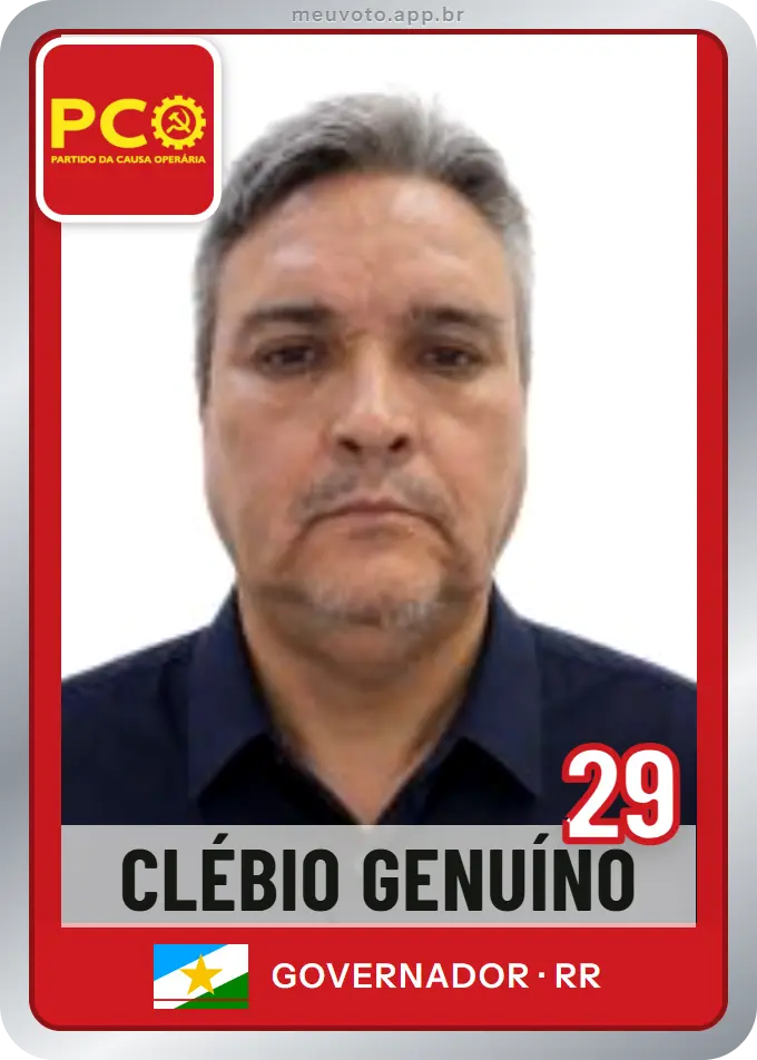 Carta de Clébio Genuíno, número 29, PCO