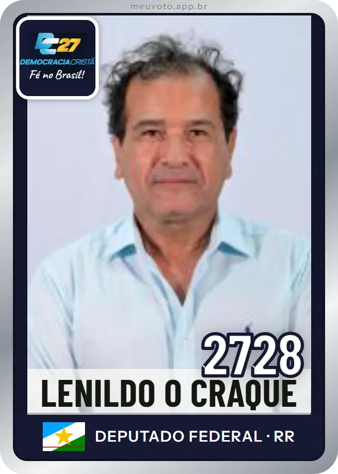 Carta de Lenildo O Craque, número 2728, DC