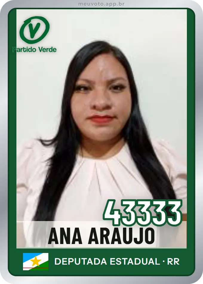 Carta de Ana Araújo, número 43333, PV