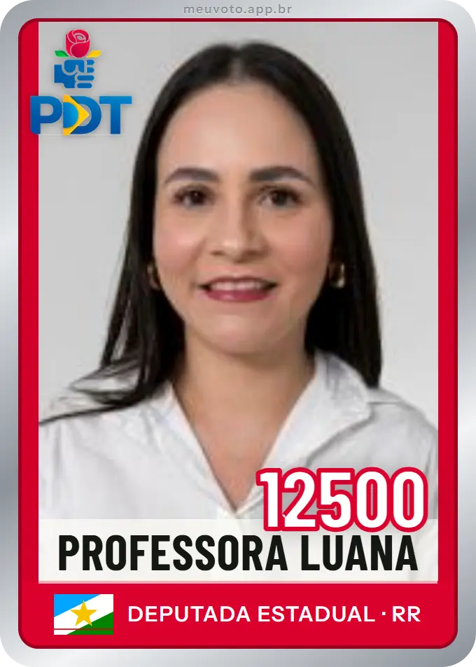 Carta de Professora Luana, número 12500, PDT
