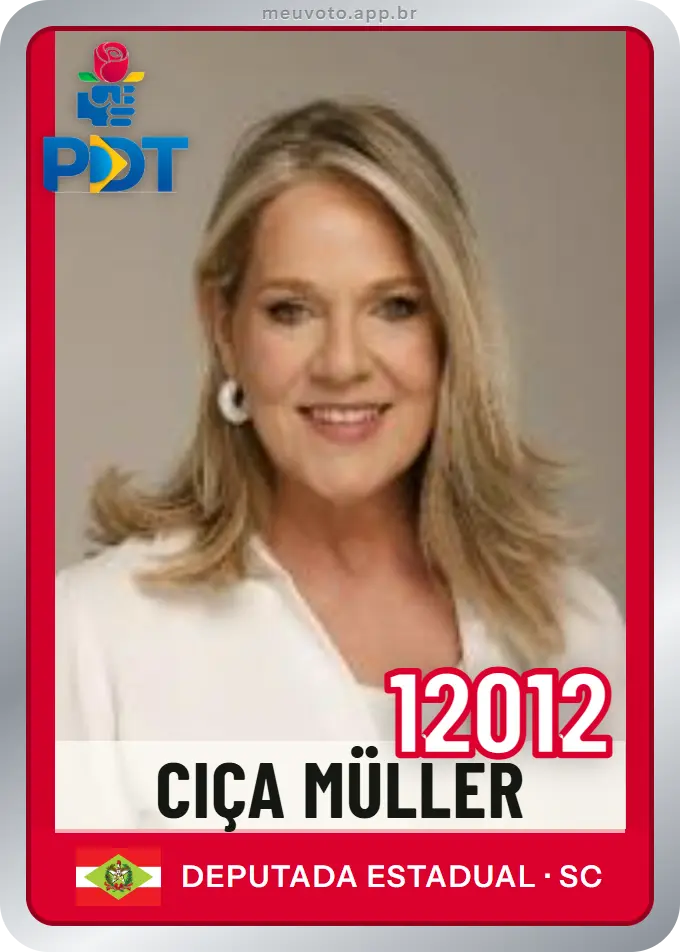 Carta de Ciça Müller, número 12012, PDT