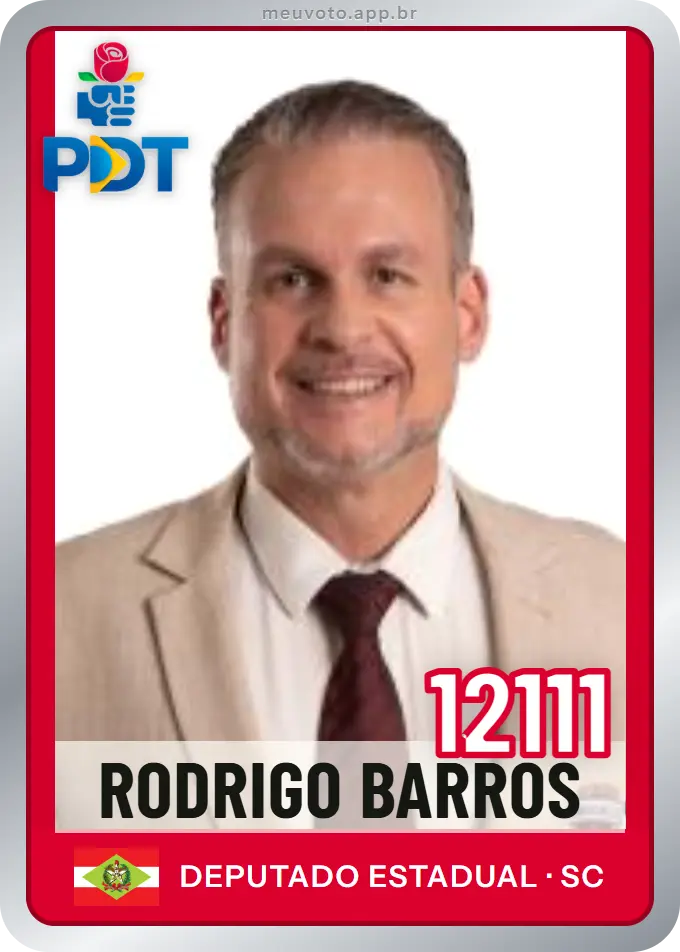 Carta de Rodrigo Barros, número 12111, PDT