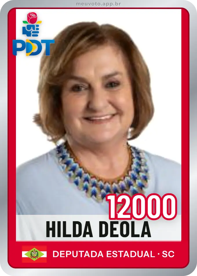 Carta de Hilda Deola, número 12000, PDT