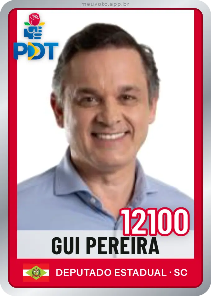 Carta de Gui Pereira, número 12100, PDT