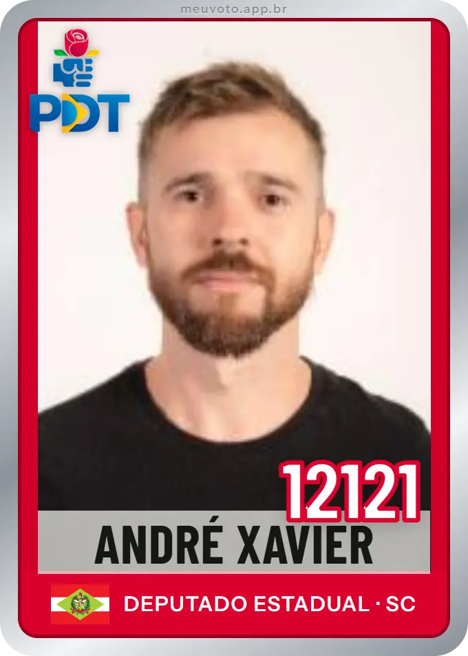 Carta de André Xavier, número 12121, PDT