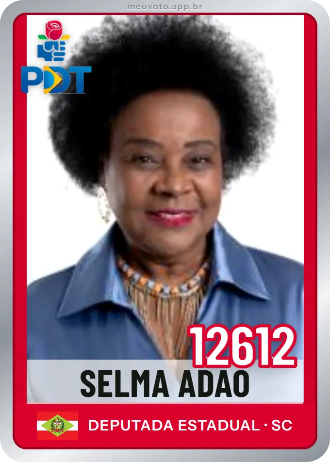 Carta de Selma Adão, número 12612, PDT